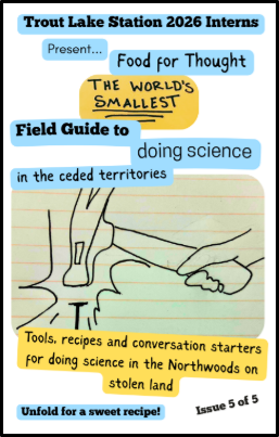 The front cover of issue 5 of a mini field guide series, titled "The World's Smallest Field Guide to doing science in the ceded territories."